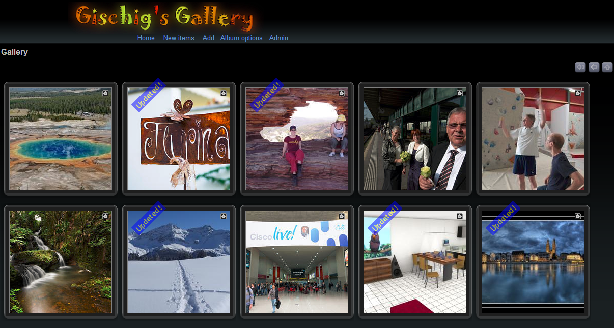 Update of the Gallery