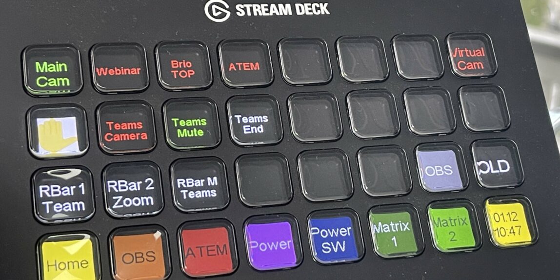 Stream Deck setup update for my Lab